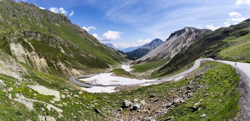 panorama of the forcola pass