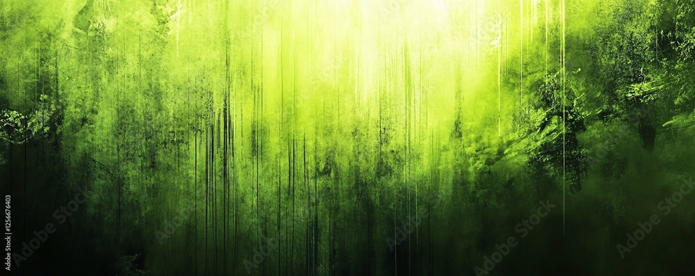 Poster Abstract grunge background texture with a green and yellow color scheme
