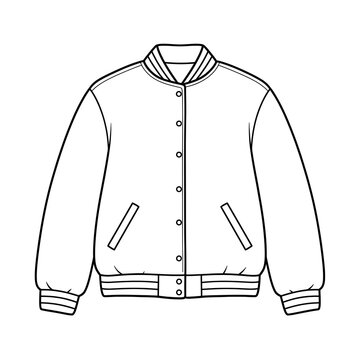recommend clip art: varsity jacket coloring 