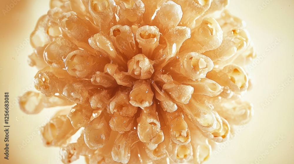 Poster close-up of intricate natural structure with delicate details and shapes