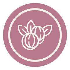 Purple Icon of Shea Butter for Beauty Products