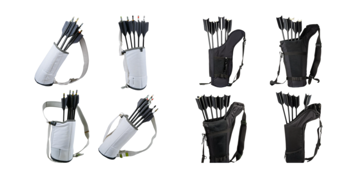 Various Archery Quivers for Outdoor Sports and Shooting Activities