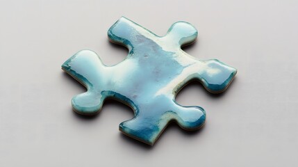 Obraz premium A single puzzle piece, symbolizing clarity and focus in simplicity