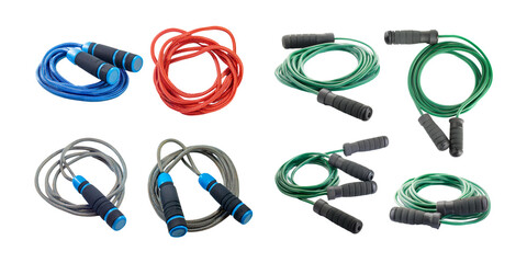 Assorted Jump Ropes in Vibrant Colors for Fitness and Exercise