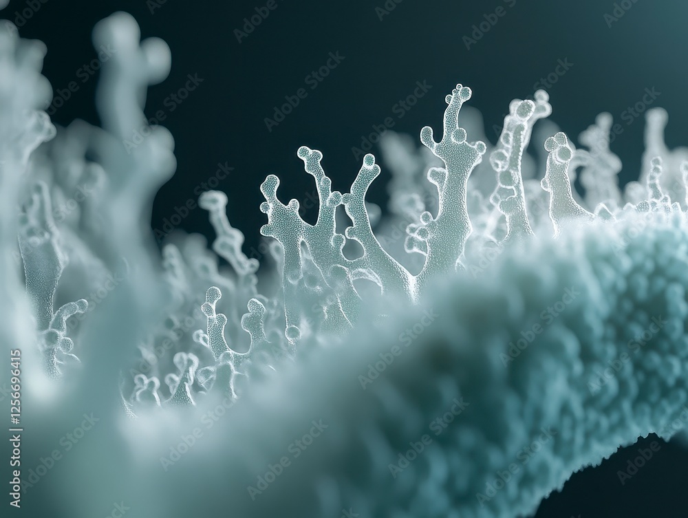 Fototapete explore the intricate details of abstract organic structures in this mesmerizing close-up image, sho