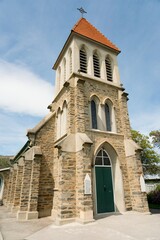 Fototapeta premium Mary Immaculate and the Irish Martyrs Catholic Church in Cromwell – Historic Landmark in New Zealand