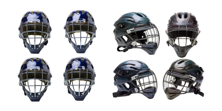 Various Sports Helmets for Safety and Protection in Games
