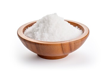 Salt on white background isolated