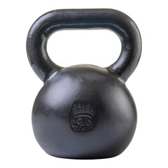 Fototapeta premium Black Kettlebell Isolated on White Background for Fitness Training