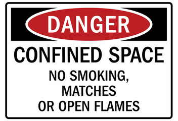 Fototapeta premium No smoking sign confined space