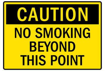 No smoking sign
