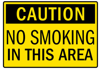 No smoking sign
