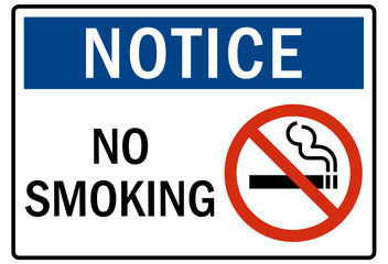 No smoking sign