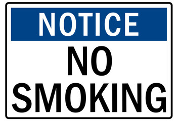 No smoking sign