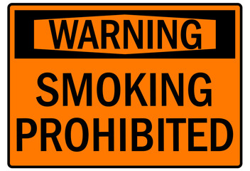 No smoking sign smoking prohibited