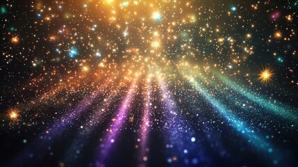 Fototapeta premium Abstract Cosmic Background with Vibrant Colors
