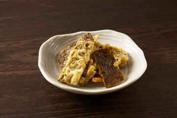 海苔の天ぷら　珍味のイメージ