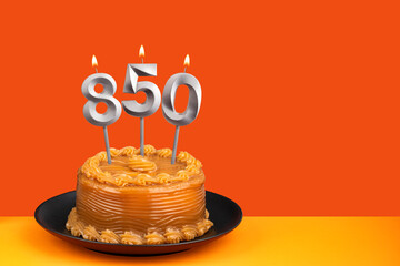 Number of followers or likes - Candle number 850