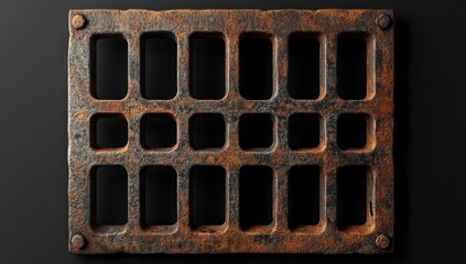 Rustic Grate: A Study in Texture and Decay