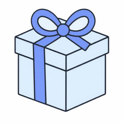 Illustration Gift Box Isolated Background Celebration Icon