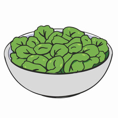 Illustration Fresh Salad Isolated Background Healthy Food Icon