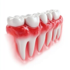 Obraz premium tooth on white background