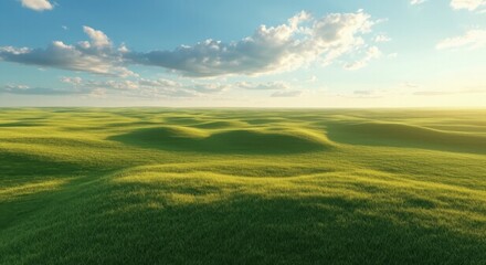 Fototapeta premium Peaceful and Natural Grassland.