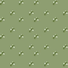Fototapeta premium Seamless daisy spring floral pattern ideal for wallpaper, textile and posters, dpi 5000x5000
