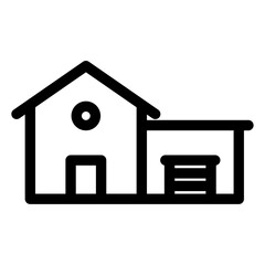 house with garage icon