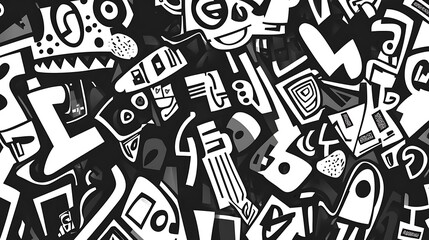 Abstract shapes, artistic design, whimsical patterns, background, graphic element, for print, web design
