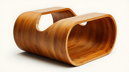 A wooden object with a hole in the middle