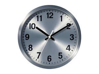 Front view of Wall Clock with plain white background