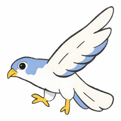 Illustration of a Powerful Falcon in Flight, Ideal for Wildlife, Freedom, and StrengthThemed Artwork