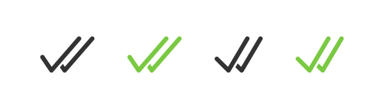double check icon tick symbol | confirmation, approval, success icons
