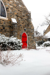 Snow Covered Buildings in Washington DC