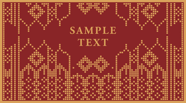Batik ulos batak Vector Design Template