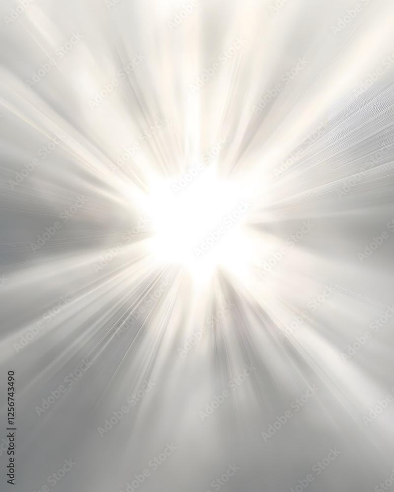 Aufkleber radial light rays emanating from central source