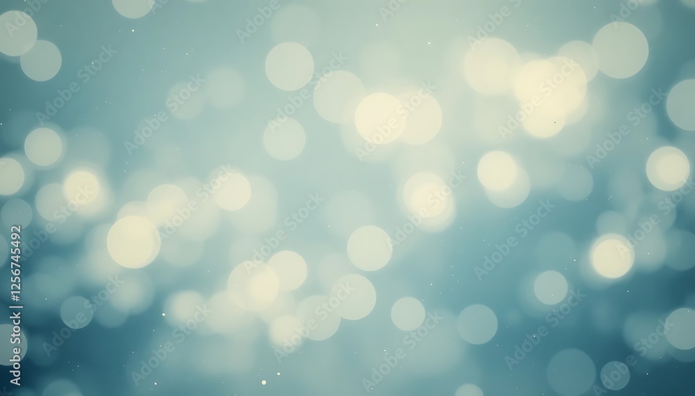 Poster soft light bokeh background with glowing circles and dreamy atmosphere