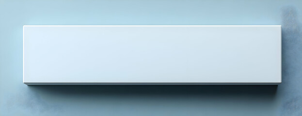 Obraz premium White box on blue background. Mockup