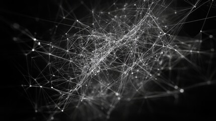 Abstract digital web of interconnected points and lines. Modern sophisticated background design for banners and posters. 