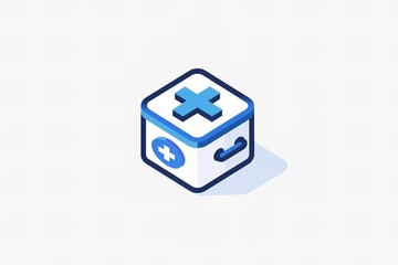 Fototapeta premium Isometric illustration of a medical kit