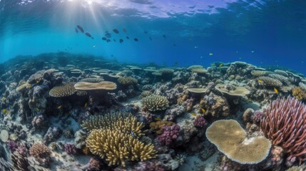 Fototapeta premium Stunning Underwater Coral Reefscape
