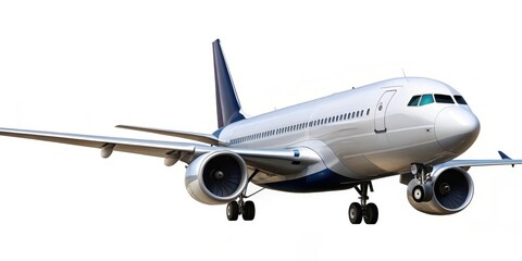 Obraz premium Airplane on White Background