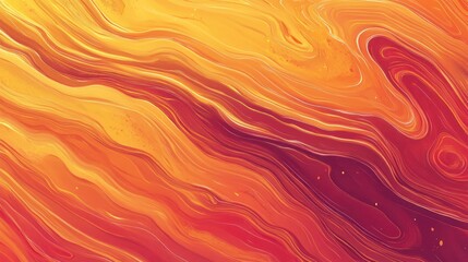 Obraz premium Abstract Fluid Art: Warm Hues and Swirling Patterns
