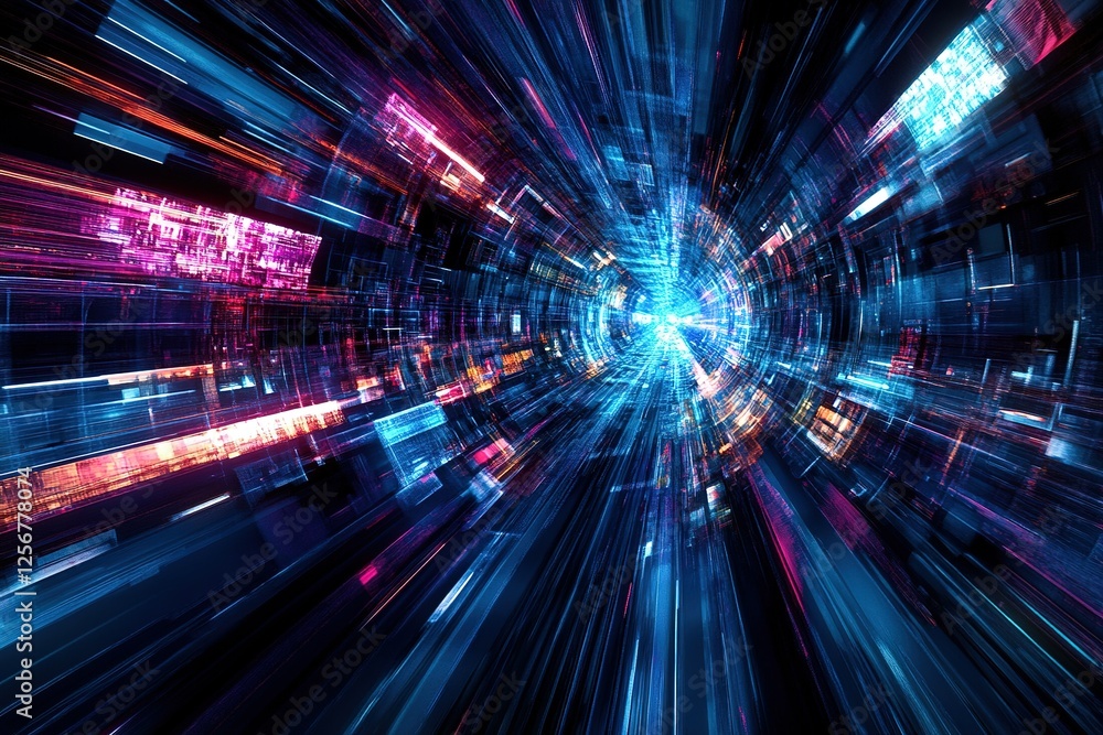 Poster abstract tunnel: data stream information highway and future technology convergence