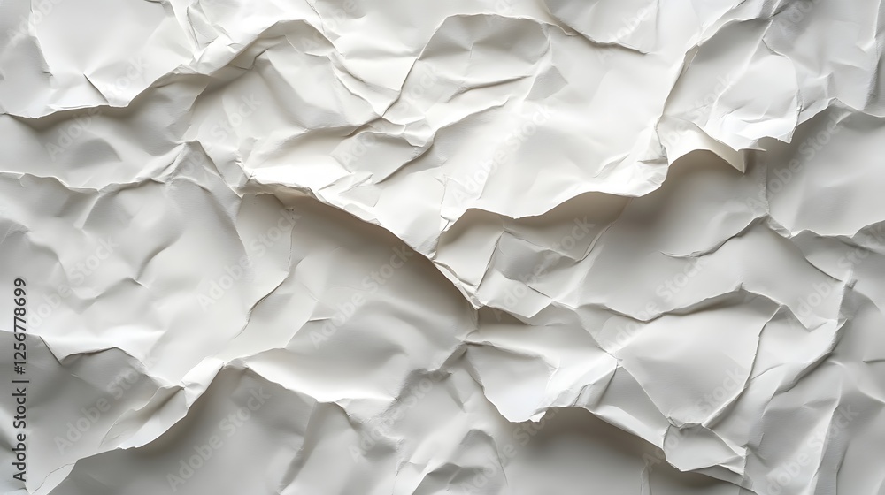 Aufkleber crumpled white paper texture. abstract background. great for design. macro texture backgrounds. abst