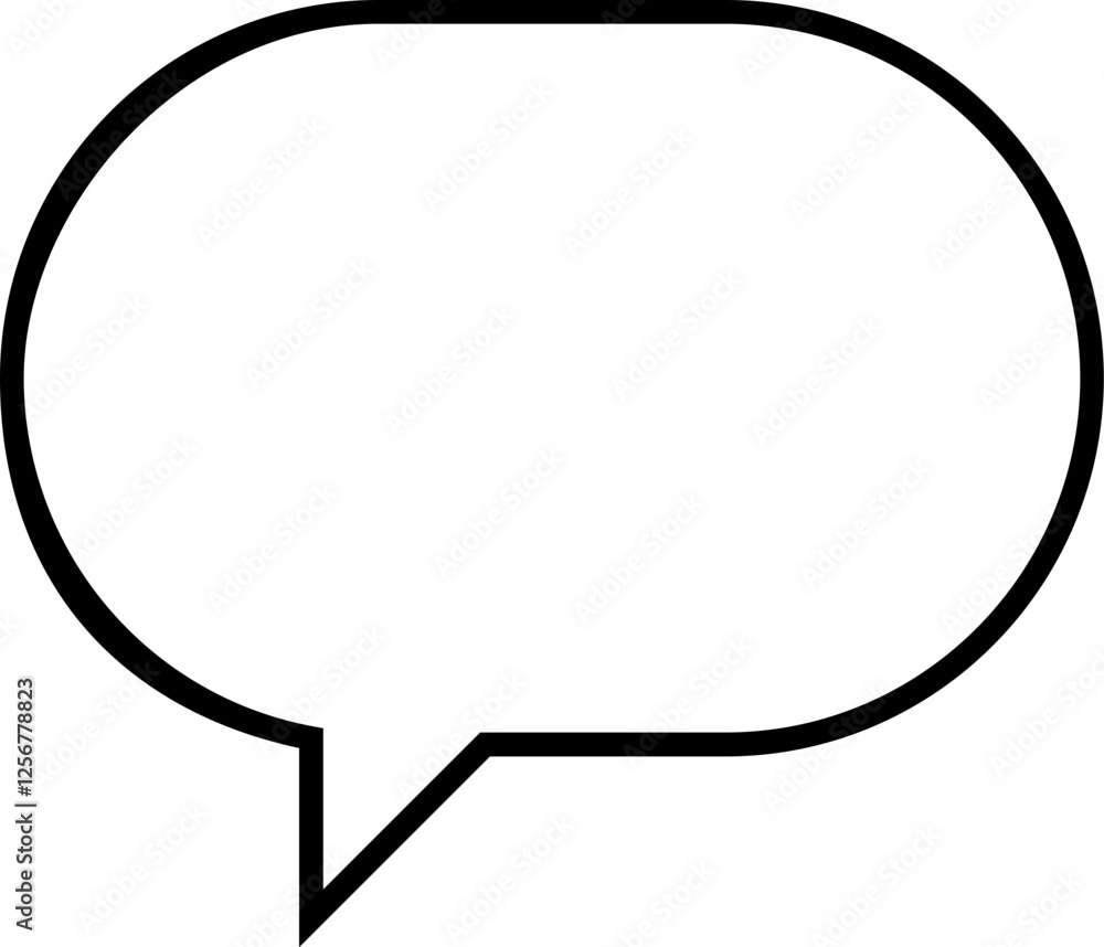 Aufkleber speech bubble icon comment symbol Chat message icons - talk message Bubble chat icon. web vector line icon