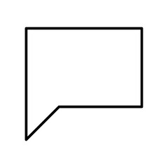 speech bubble icon comment symbol Chat message icons - talk message Bubble chat icon. web vector line icon
