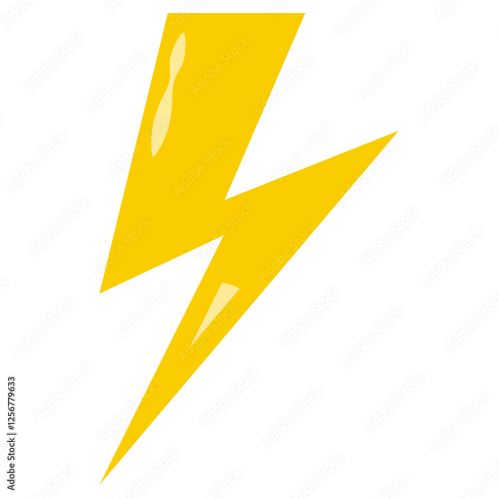 Poster lightning bolt icon . thunder bolt flash icon sign