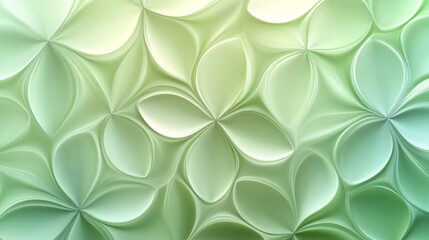 Fototapeta premium Abstract Green Floral Pattern Design Background